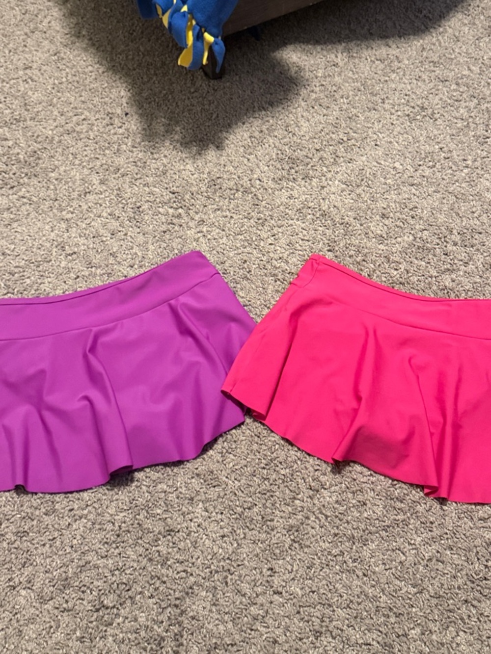 Lands' End Pink and Purple Flounce Swim Skirts. Lot of 2. 10-12 slim. Worn once